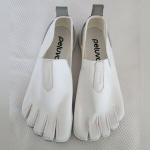 Peluva White Slip-On Toe Loafers